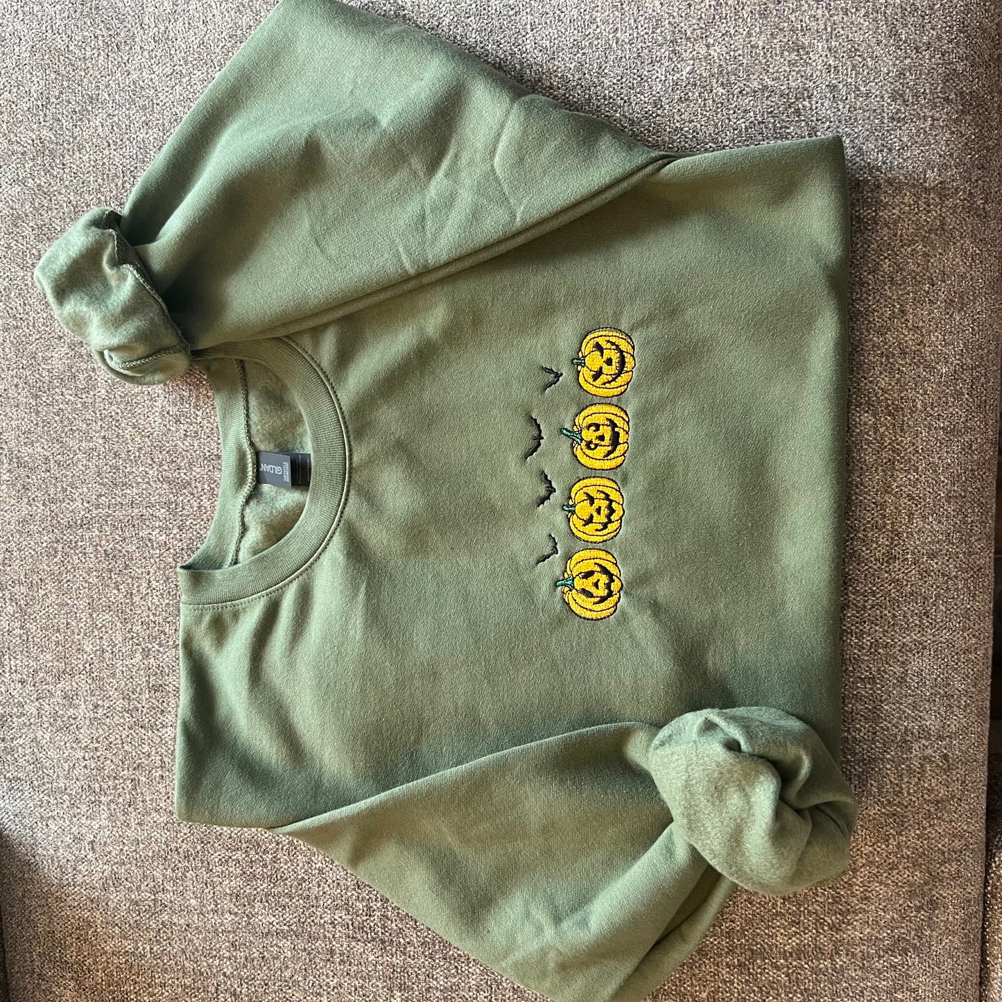 Pumpkin Parade Embroidered Sweatshirt