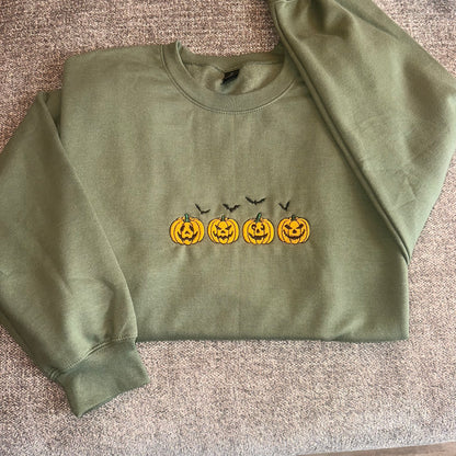 Pumpkin Parade Embroidered Sweatshirt